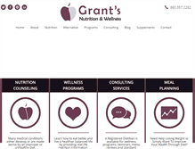 Tablet Screenshot of grantsnutrition.com